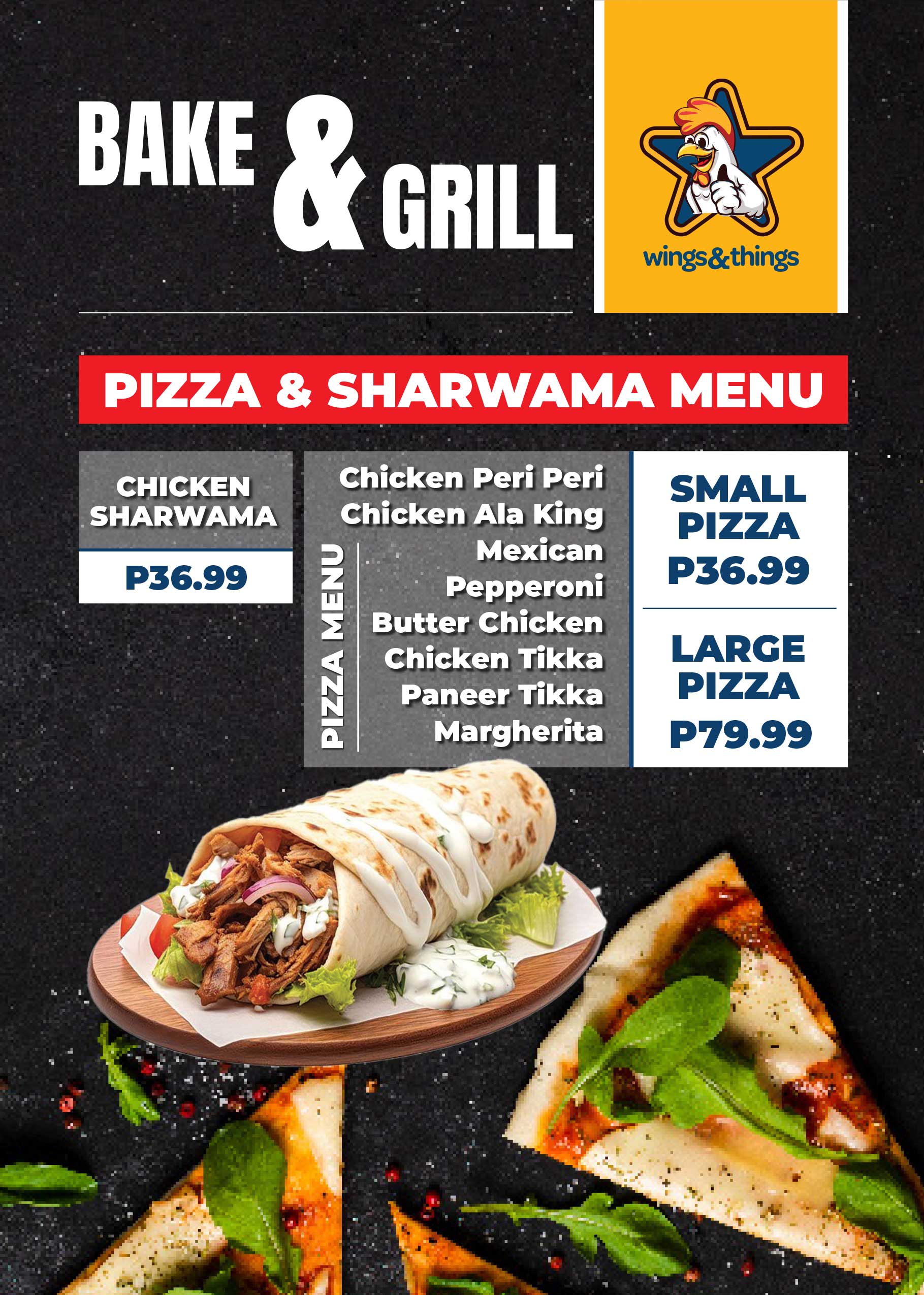 Bake & Grill menu